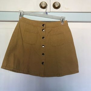 Mustard yellow skirt